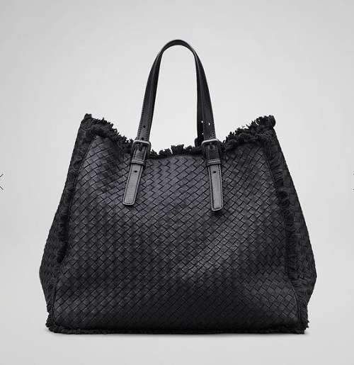 Bottega Veneta Real Lambskin Leather Handbag 1020 black